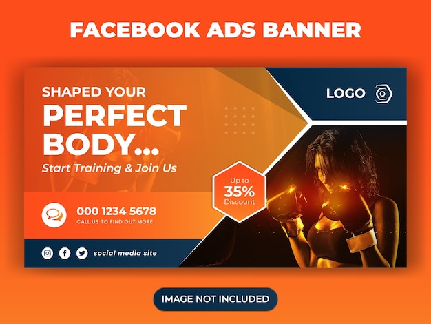 GYM Fitness and workout social media banner post banner