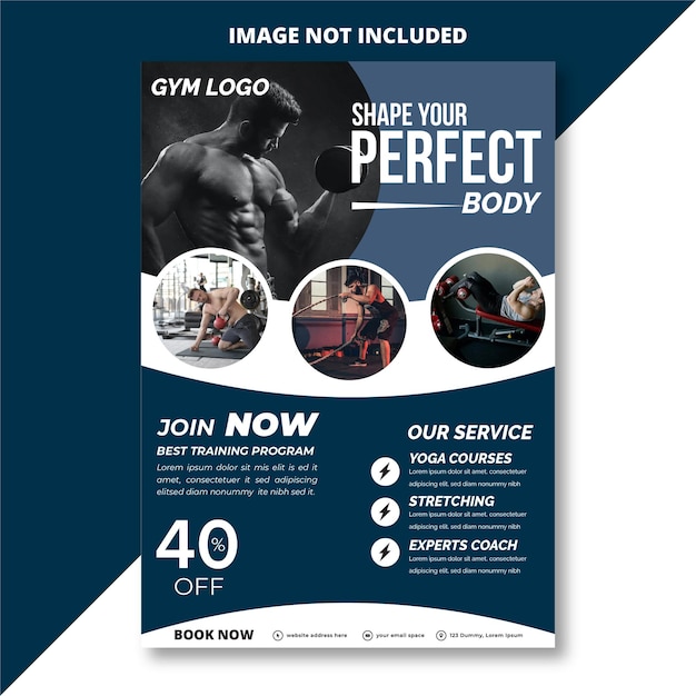 gym pamphlet design