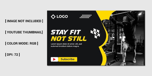 GYM services provide youtube thumbnail Or Any Video Cover Design