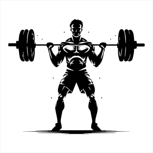 Gym Silhouette Stock Illustrations creative vector