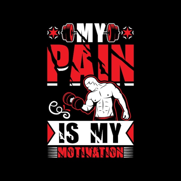 GYM T-Shirt Design, Premium vector,