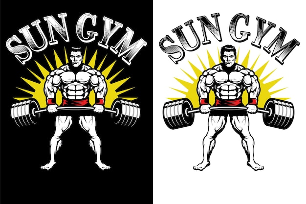 Gym Workout Fitness Tshirt T-Shirt design vector