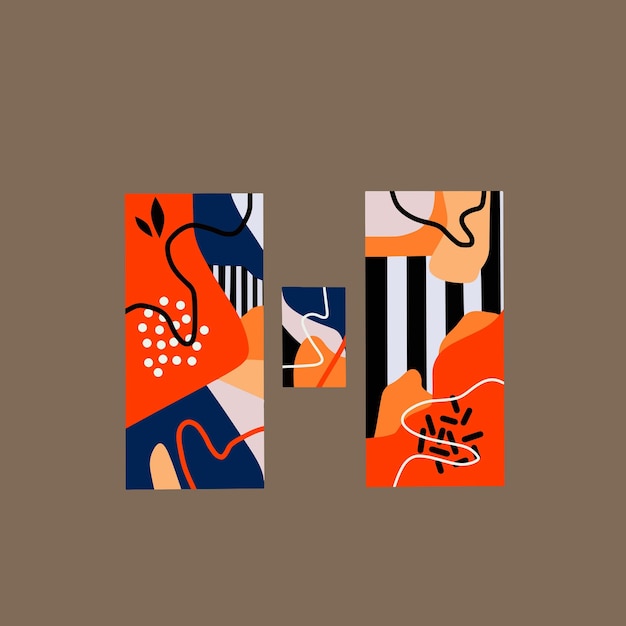 H Alphabet Pattern Illustration