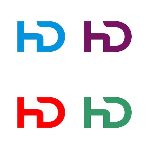 H D Letter Vector Illustration Design Vector EPS 10