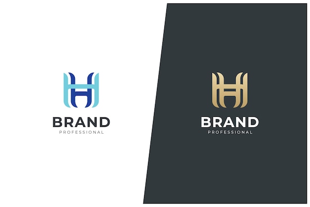 H Letter Abstract Monogram Vector Logo