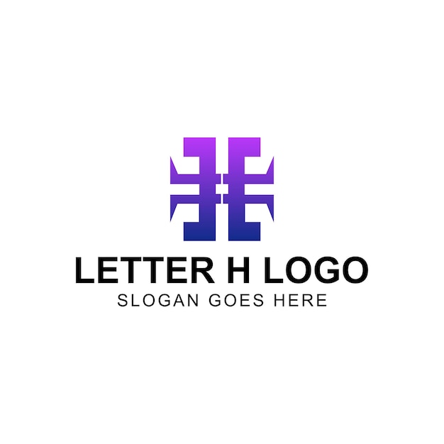 H letter mark logo design