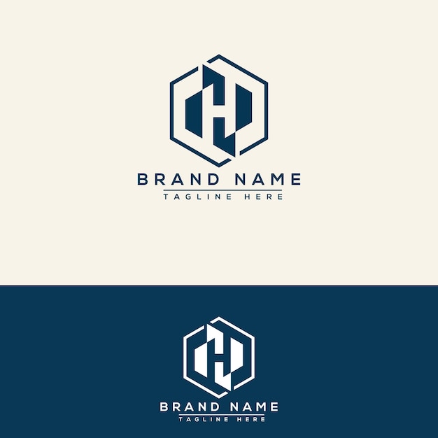 H logo Design Template Vector Graphic Branding Element.