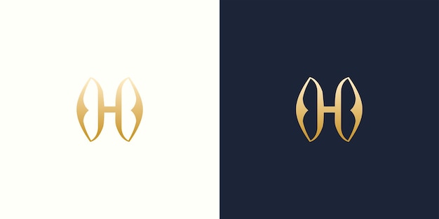 H logo vector icon illustration