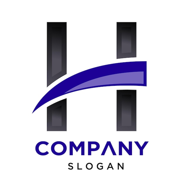 H modern logo design