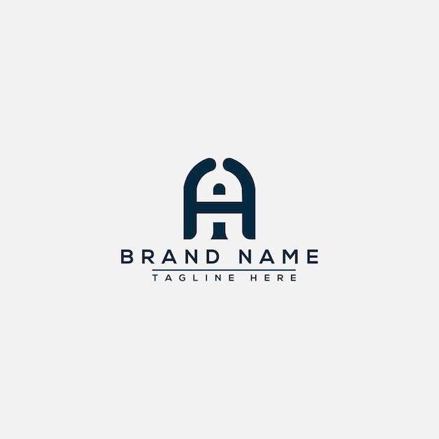 HA Logo Design Template Vector Graphic Branding Element