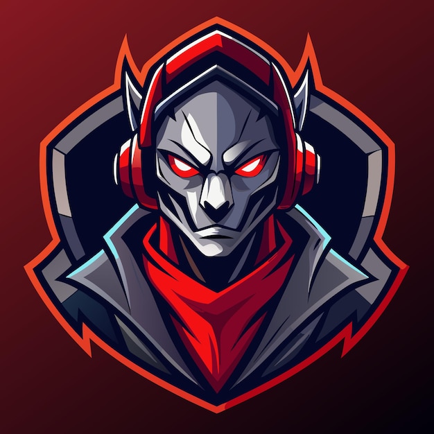 Hacker esport mascot logo design