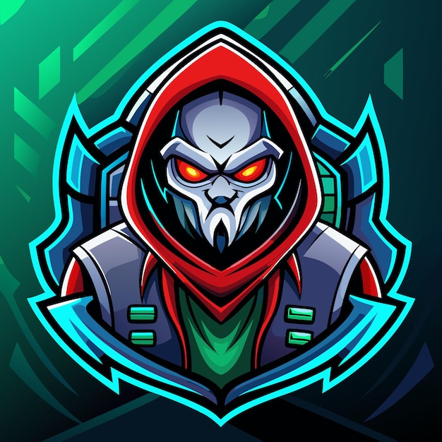 Hacker esport mascot logo design