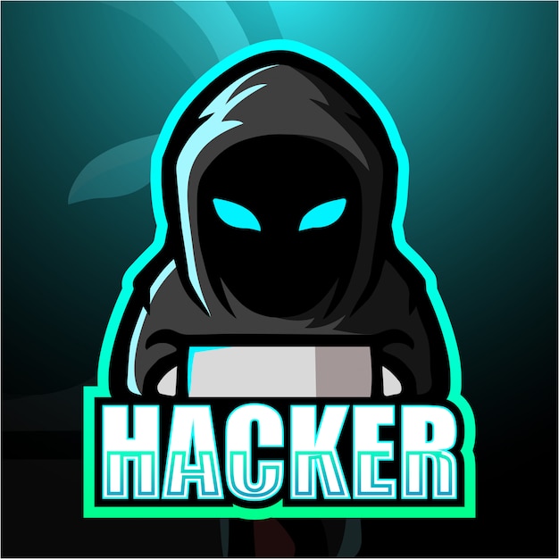 Hacker mascot esport illustration