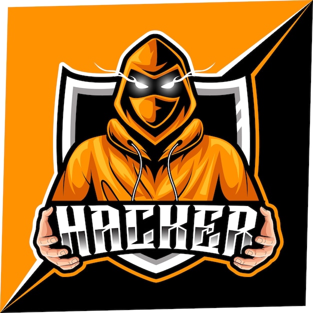 Hacker mascot for sports and esports logo