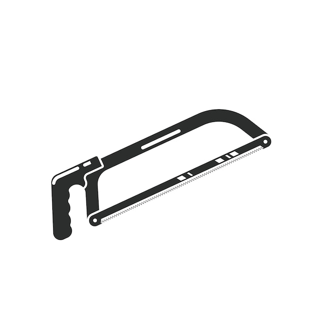 Hacksaw vector element concept design web