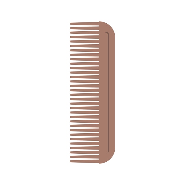 Hair comb vector cartoon illustration isolated on a white background