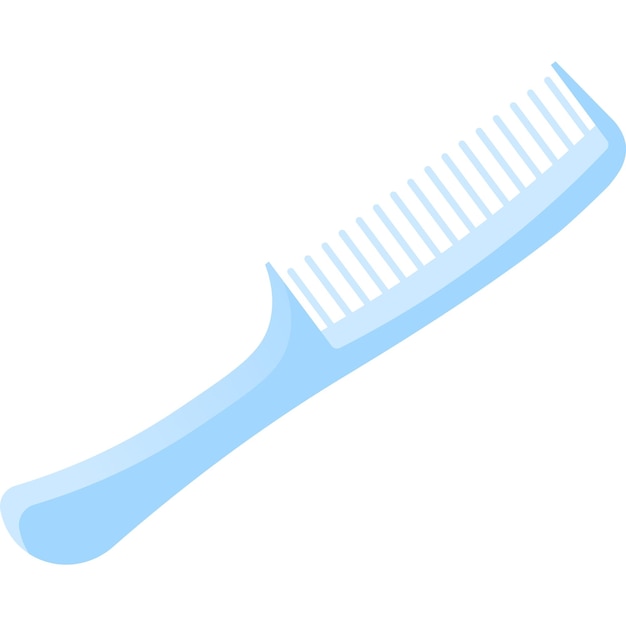 Hair comb vector flat vector brush isolated