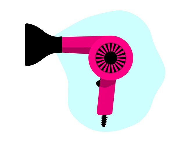 Hair dryer Line Icon hairdryer hairdresser to blowdry and electric blower Barber styling appliance