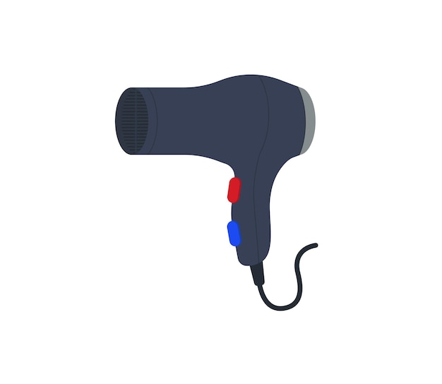 Hair dryer vector isolated icon. Emoji illustration. Hair dryer vector emoticon