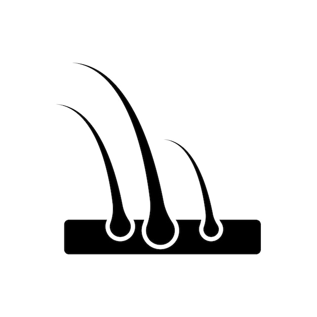 Hair icon vector