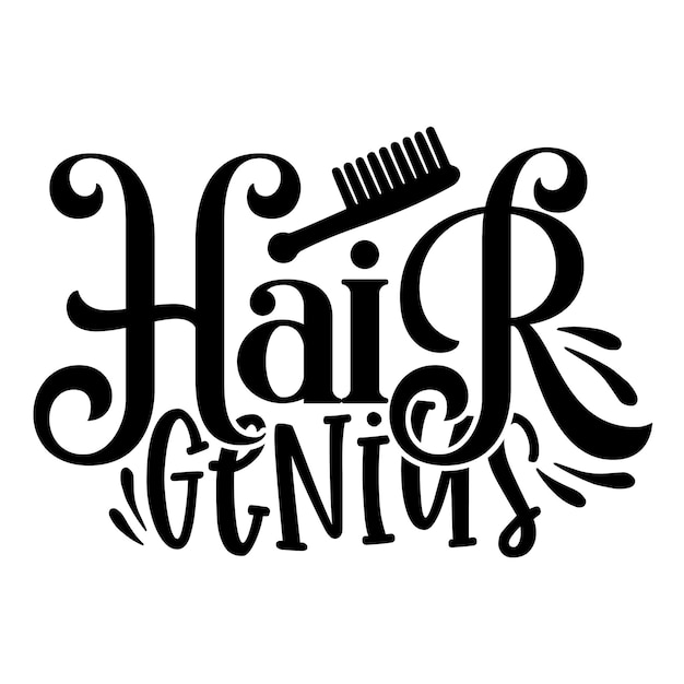 Vector hair stylist svg design