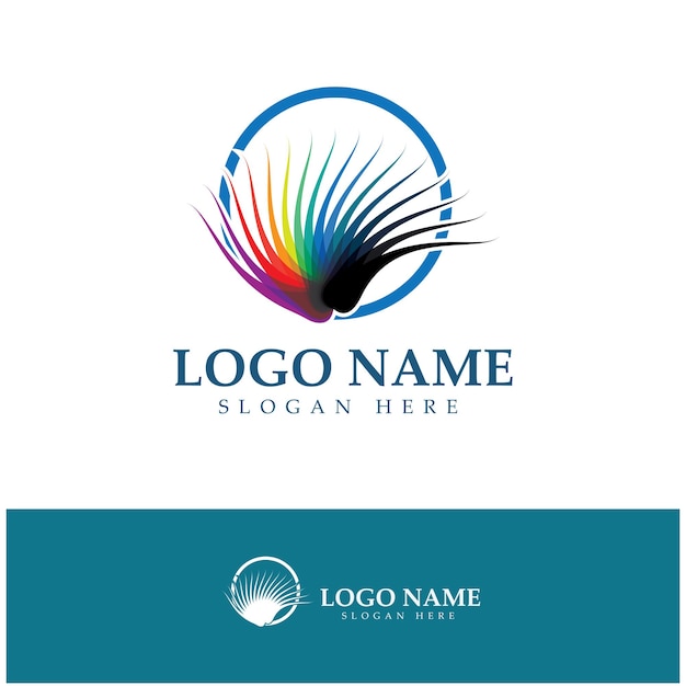 Hair treatment logo hair transplantation logoremoval logo vector image design illustration