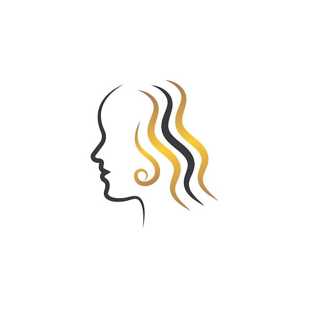 Hair wave woman icon vector illustratin design symbol of hairstyle and