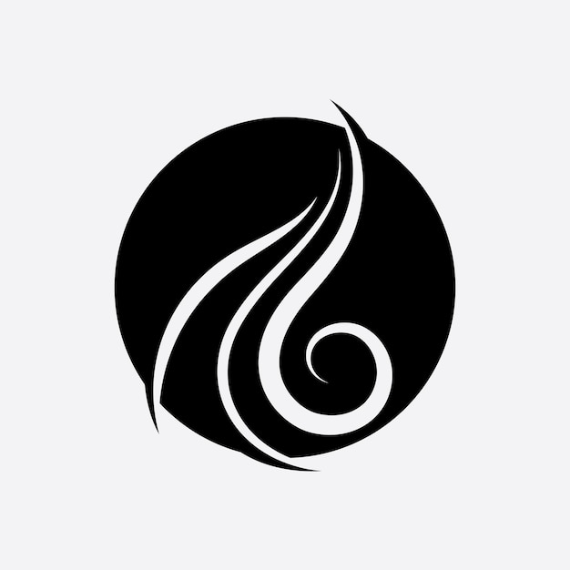 Hair woman and face logo and symbols