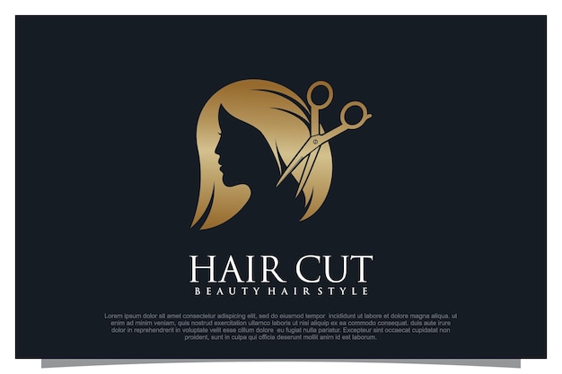 Haircut logo design element vector for your business