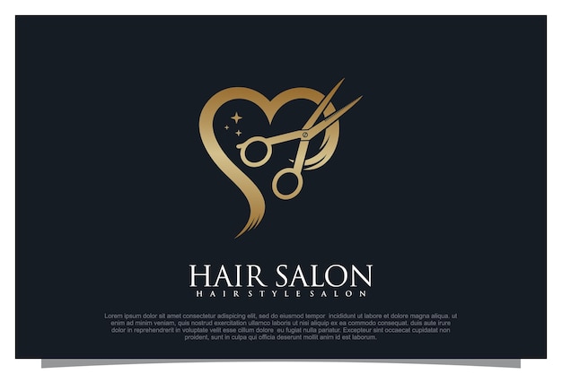 Haircut logo design element vector for your business