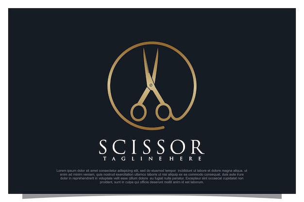 Haircut logo design element vector for your business