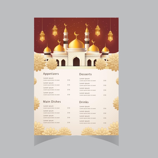 hajj season invitation template Eid Adha Mubarak Greeting Islamic Illustration Background Vector