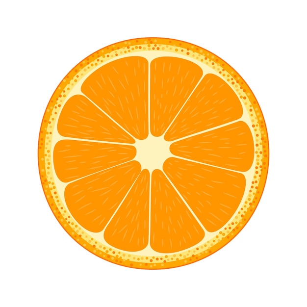 Half of fruit Orange