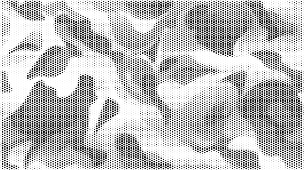 Halftone camouflage seamless pattern