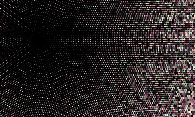 Halftone canvas gradient texture. Trendy tech pattern. Dotted vector graphics.