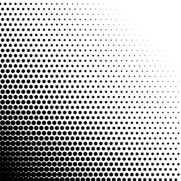 Halftone dots gradient fade digital monochrome pattern element