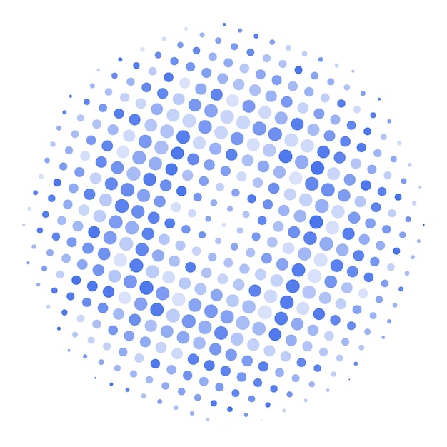 Halftone dots pattern