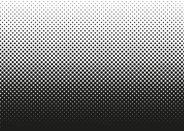 Halftone dotted pattern. Pop art gradient background with circles. Comic half tone texture