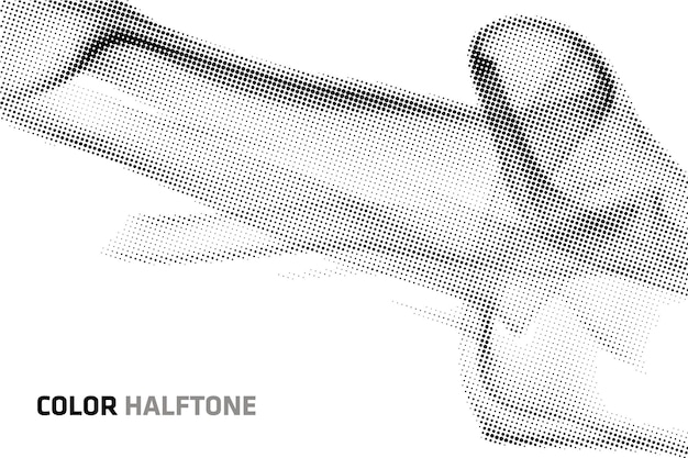 Vector halftone smoke brushes