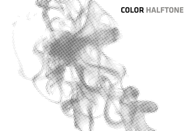 Vector halftone smoke brushes