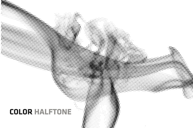 Vector halftone smoke brushes