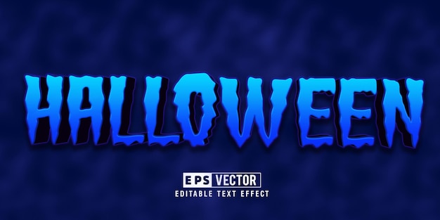 Halloween 3d Style Editable Text Effect Vector With Background