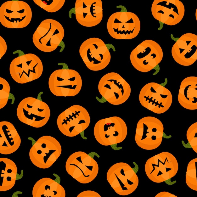 Halloween adorable seamless background