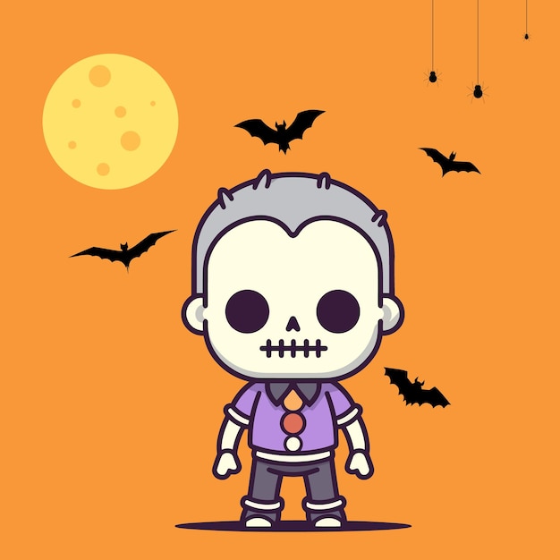 Halloween android image vector illustration portfolio