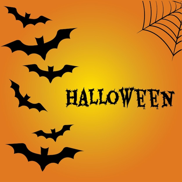 Halloween background. All Hallows' Eve, All Saints' Eve. Vector illustration