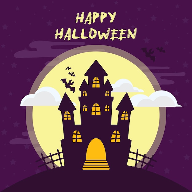 Halloween background illustration art