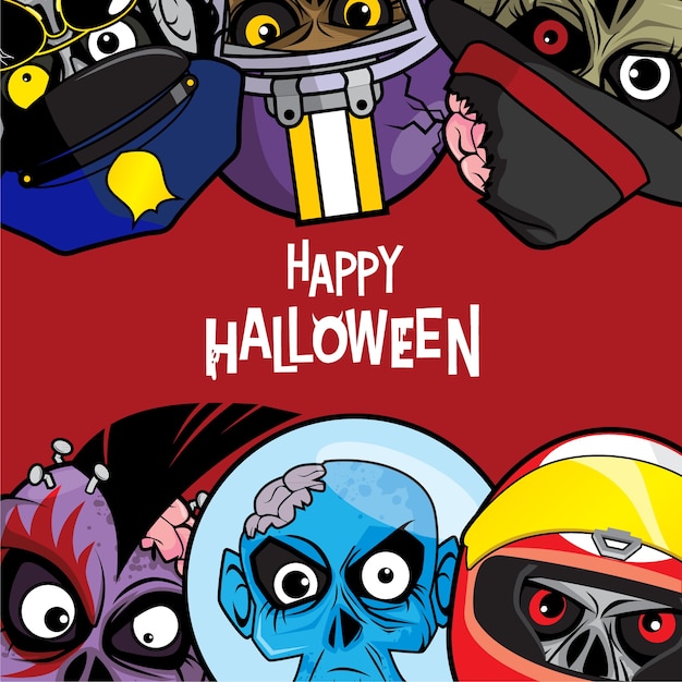 Halloween Background with Zombie Theme