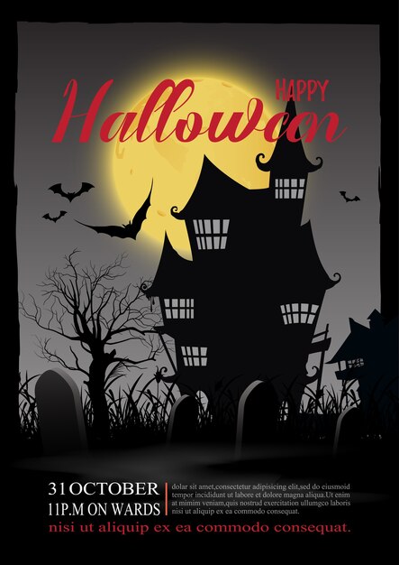 Vector halloween background