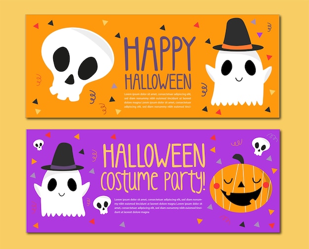 Halloween Banner Set Costume Party