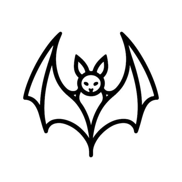 Halloween bat silhouette vector